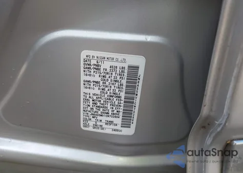 2012 Nissan Rogue S/Sv из США, поврежденный, VIN JN8AS5MV1CW702884